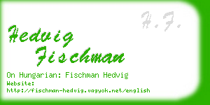 hedvig fischman business card